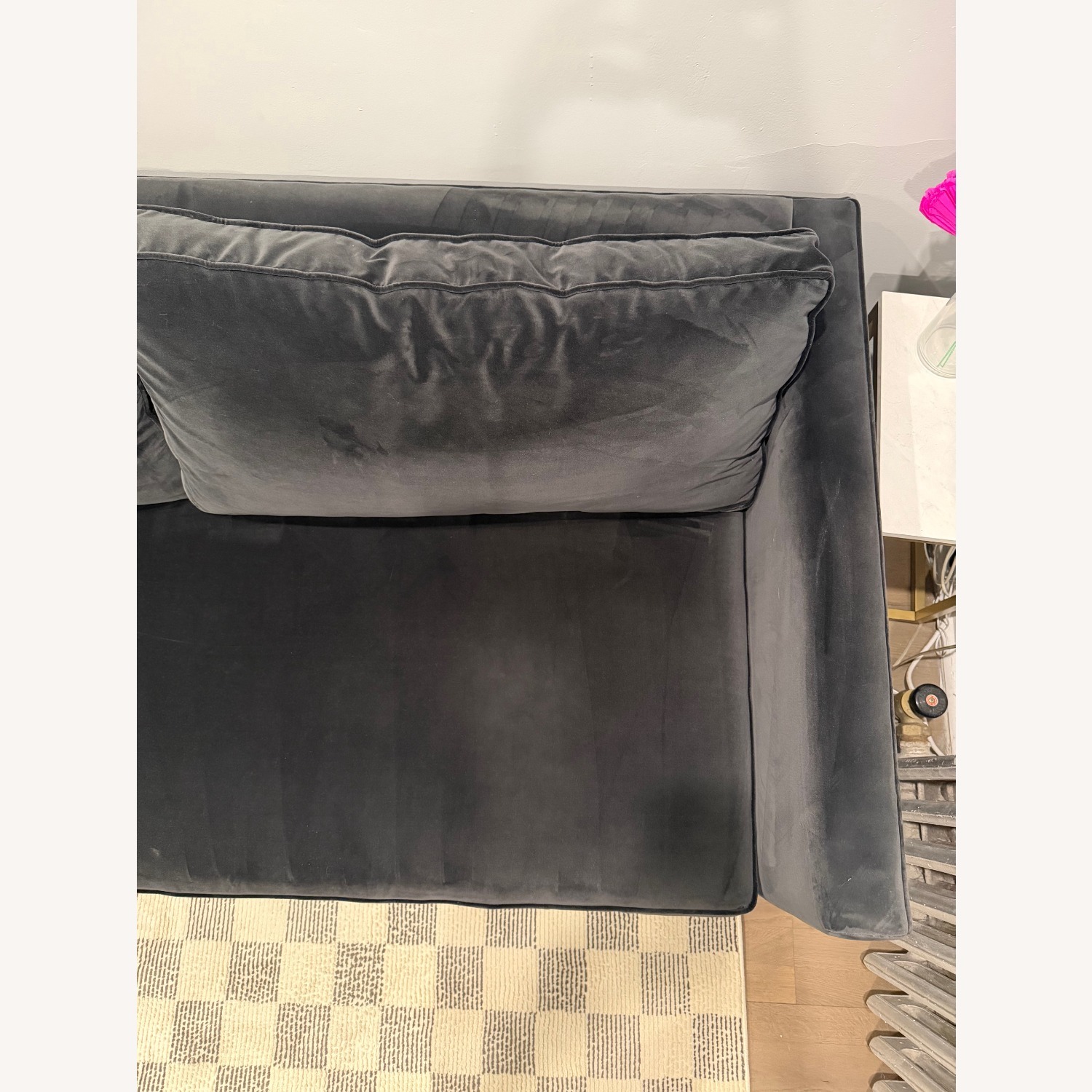 Black West Elm Harris Loft Sofa 76" - image-2