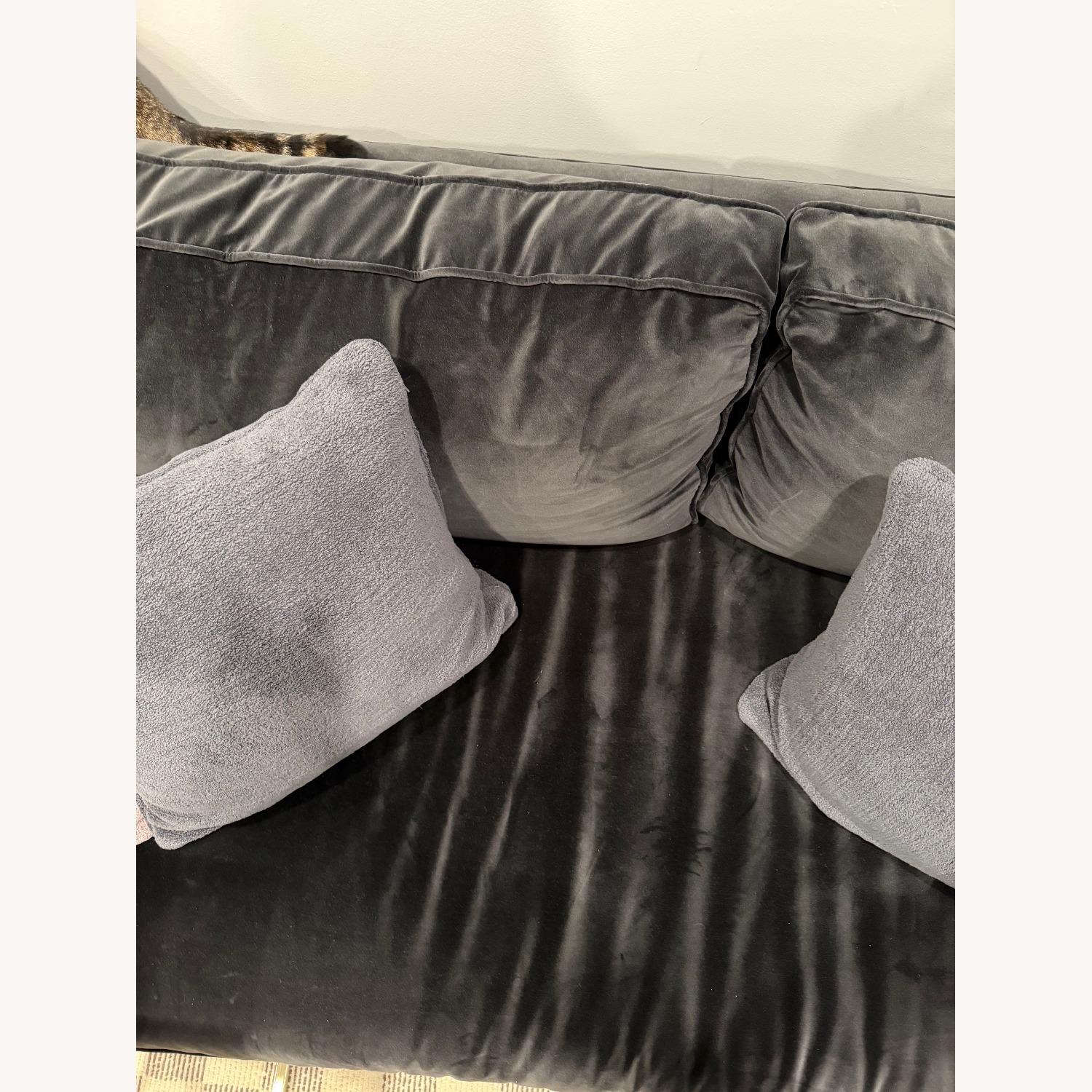 Black West Elm Harris Loft Sofa 76" - image-3