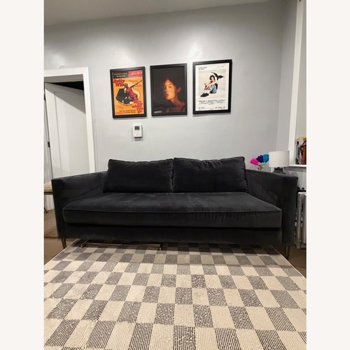 Used Black West Elm Harris Loft Sofa 76" for sale on AptDeco