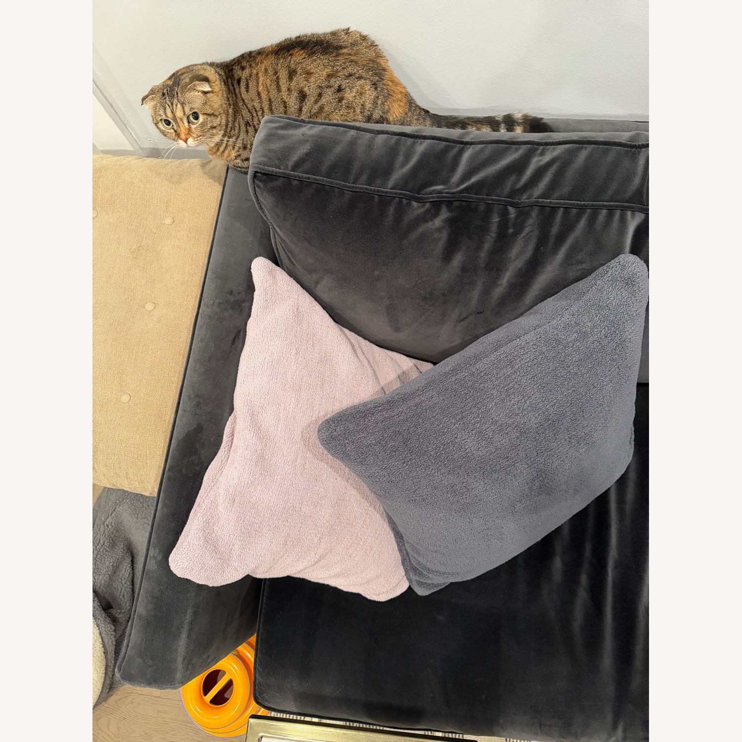 Black West Elm Harris Loft Sofa 76" - image-4