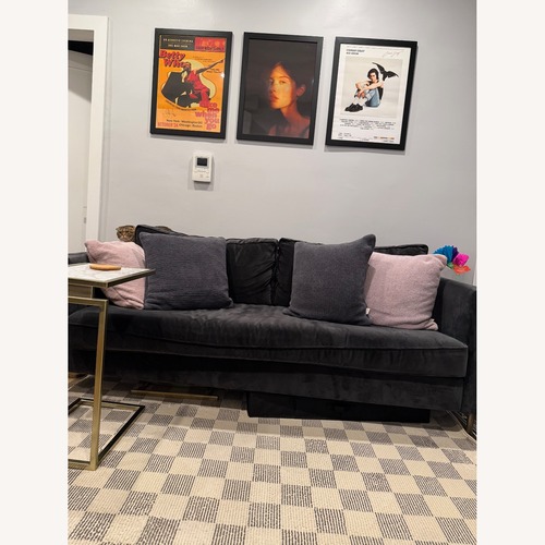 Used Black West Elm Harris Loft Sofa 76" for sale on AptDeco