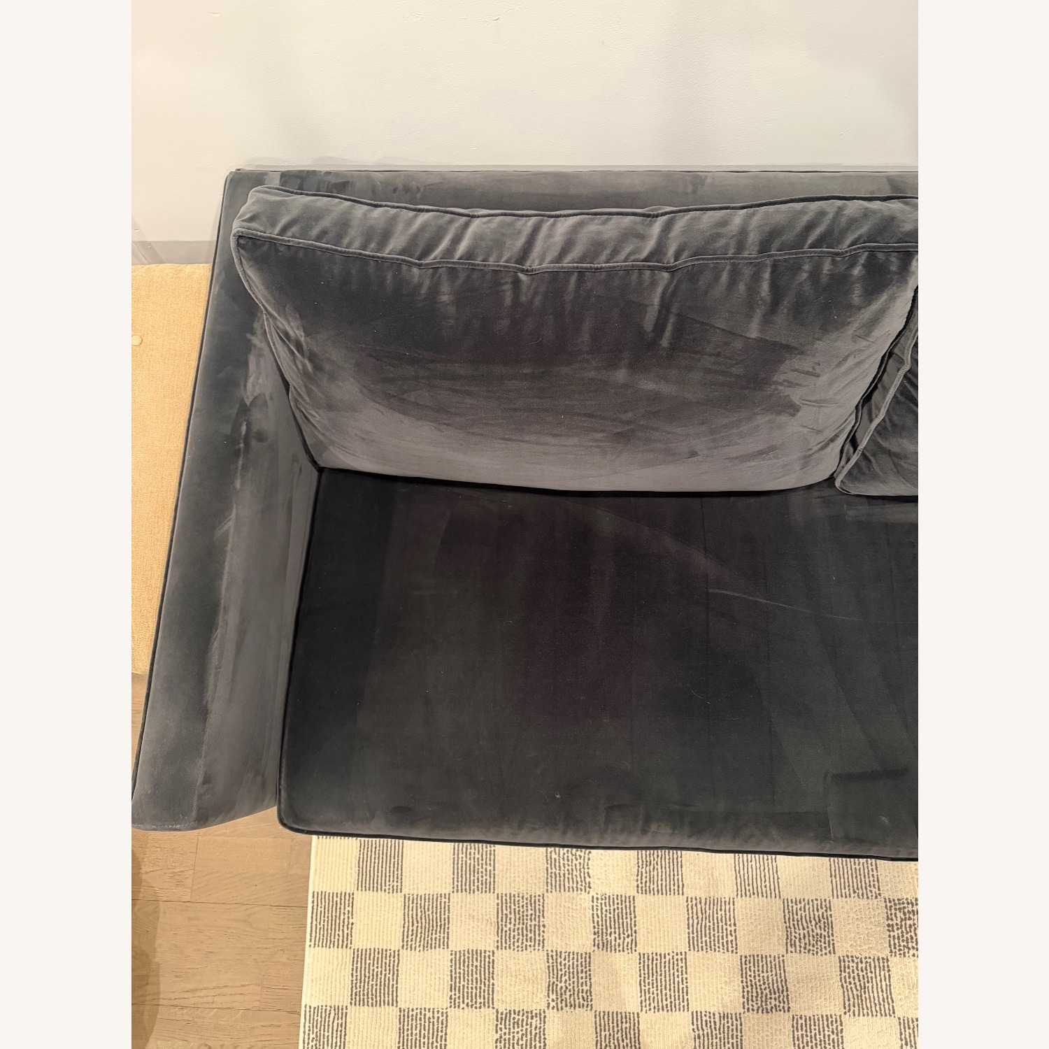 Black West Elm Harris Loft Sofa 76" - image-3