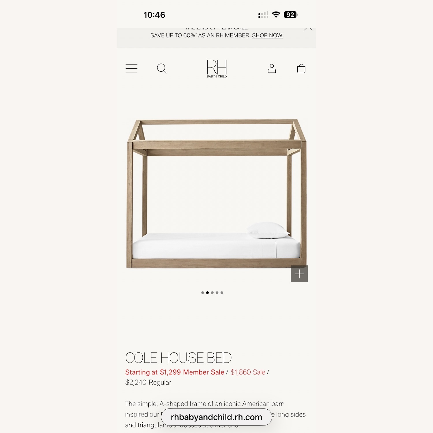 RH Cole House Bed - image-4