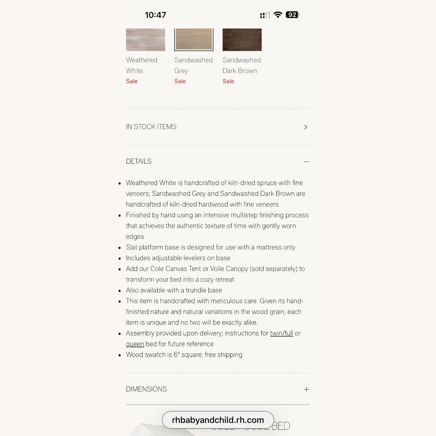 RH Cole House Bed - image-6