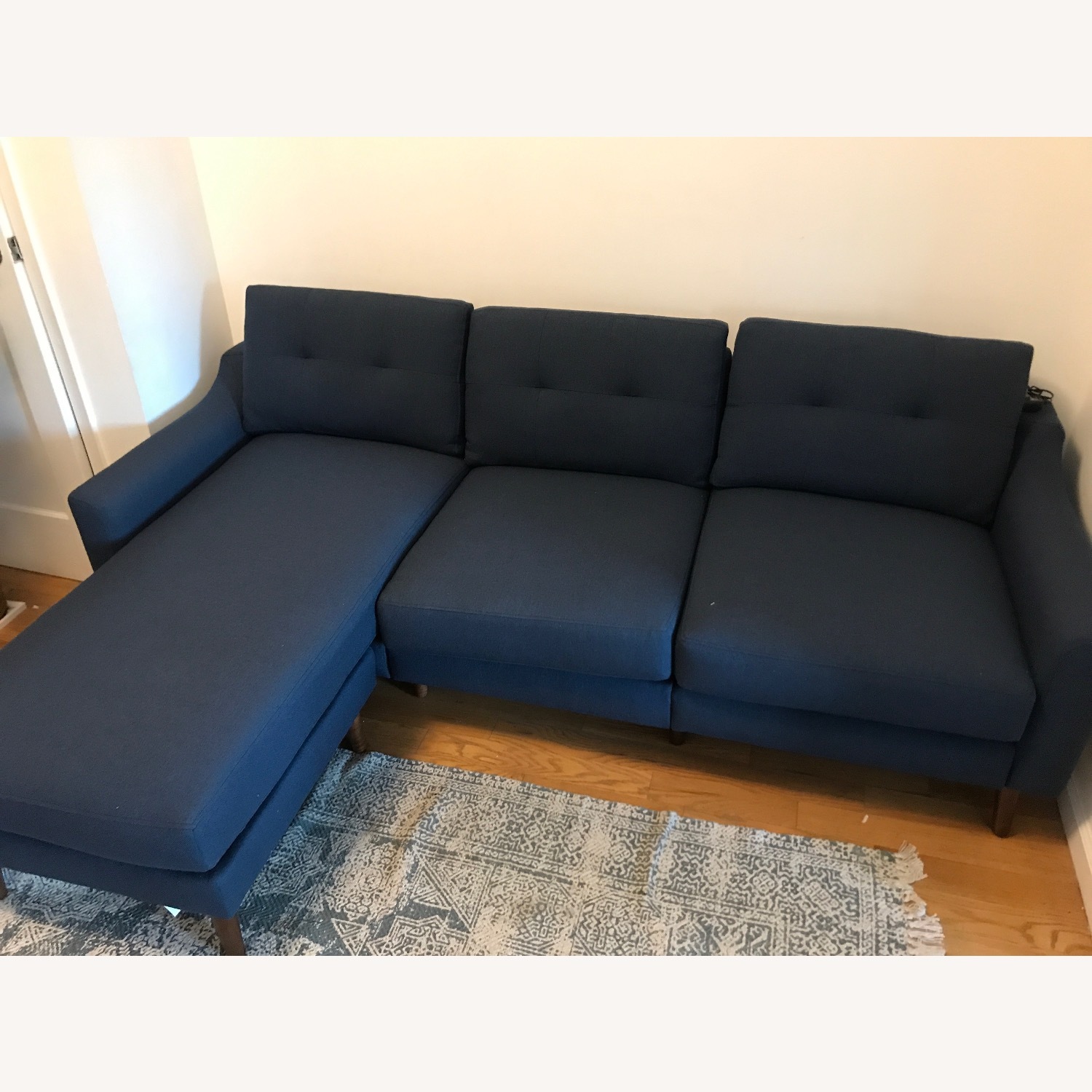 Burrow Nomad Blue 2 Piece Sectional - image-1