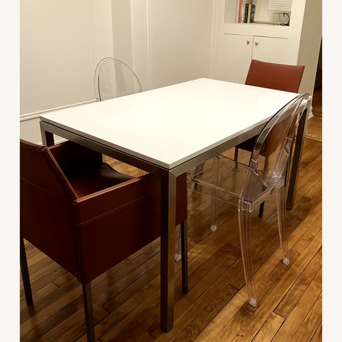 Used Room & Board Parsons Table, White Quartz for sale on AptDeco