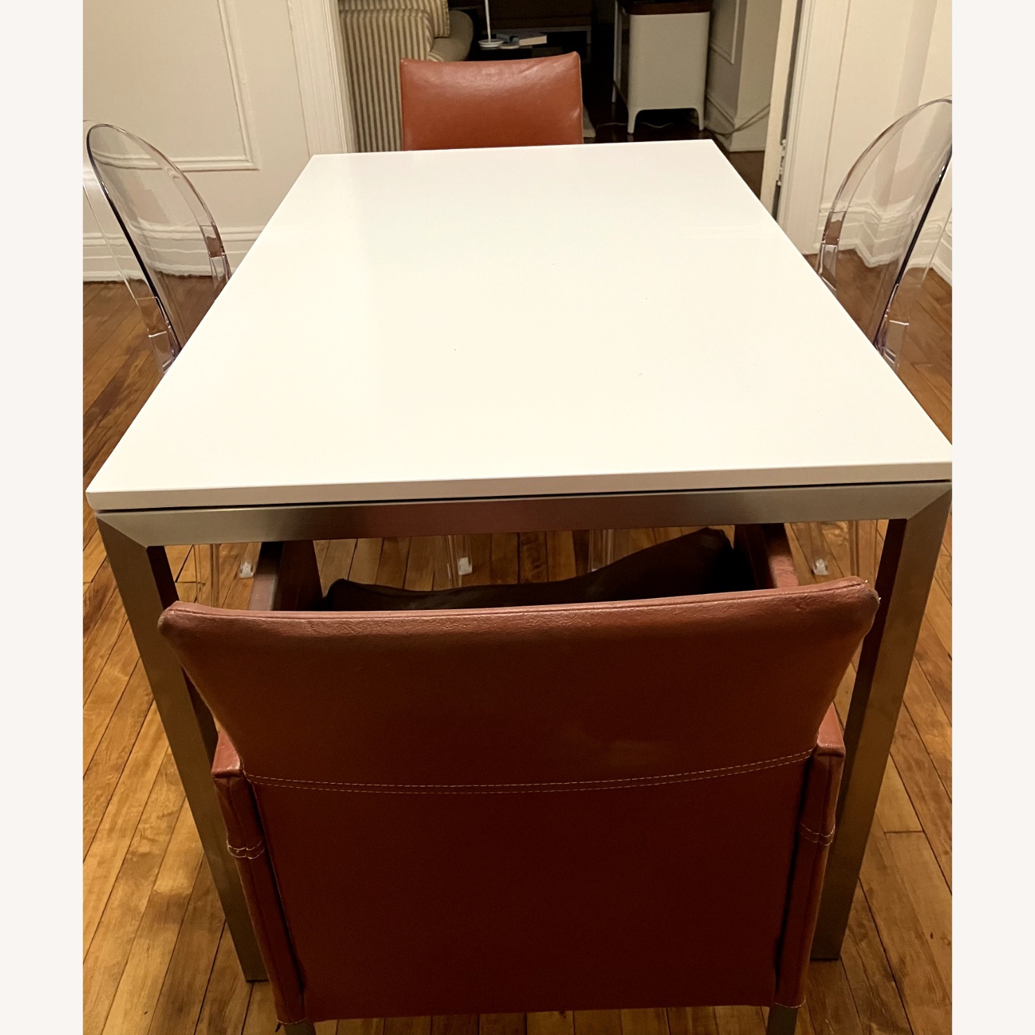 Room & Board Parsons Table, White Quartz - image-3