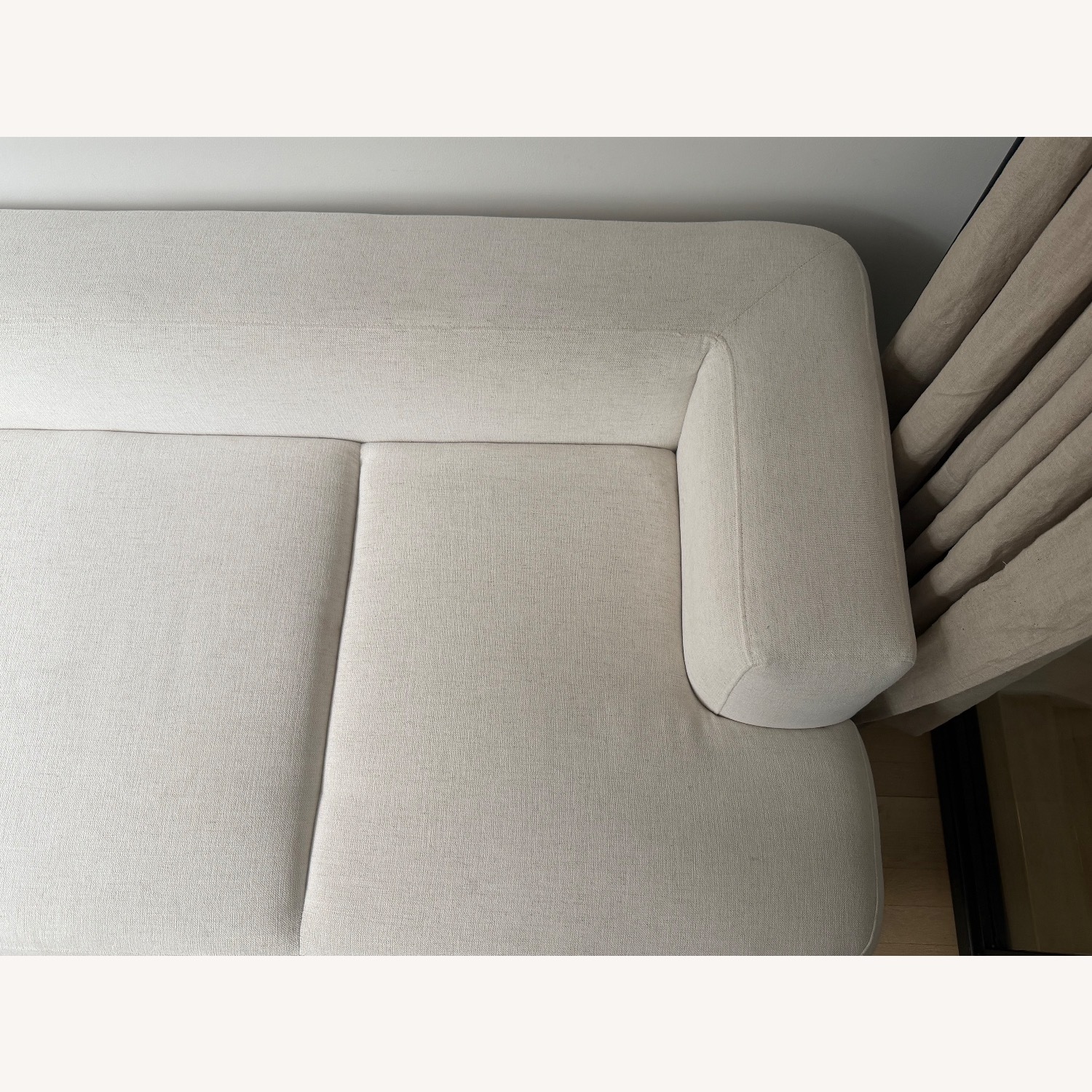 CB2 Serafin 81" Snow White Performance Fabric Daybed - image-4