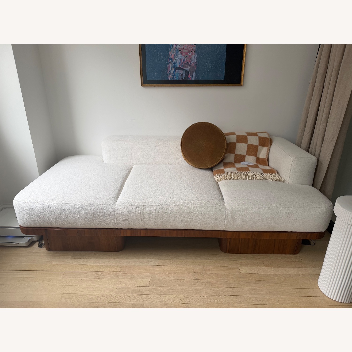 CB2 Serafin 81" Snow White Performance Fabric Daybed - image-2