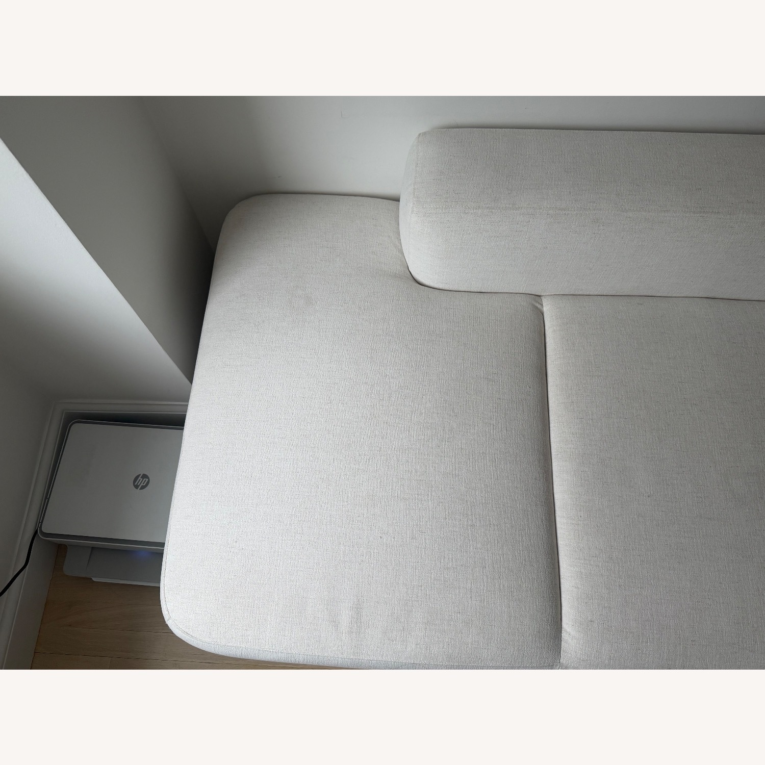 CB2 Serafin 81" Snow White Performance Fabric Daybed - image-6