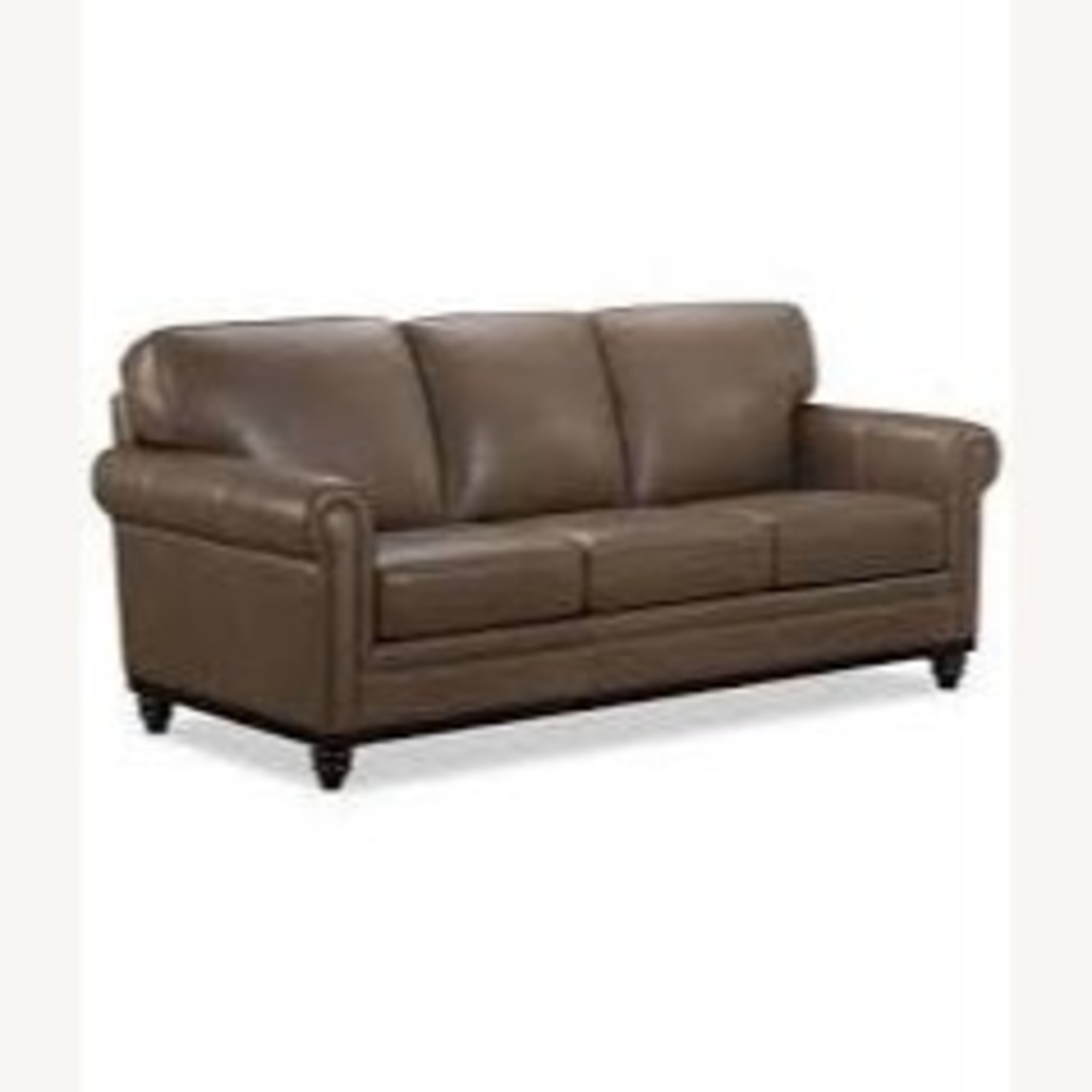 Macy's Bradyn 89" Leather Sofa - image-0