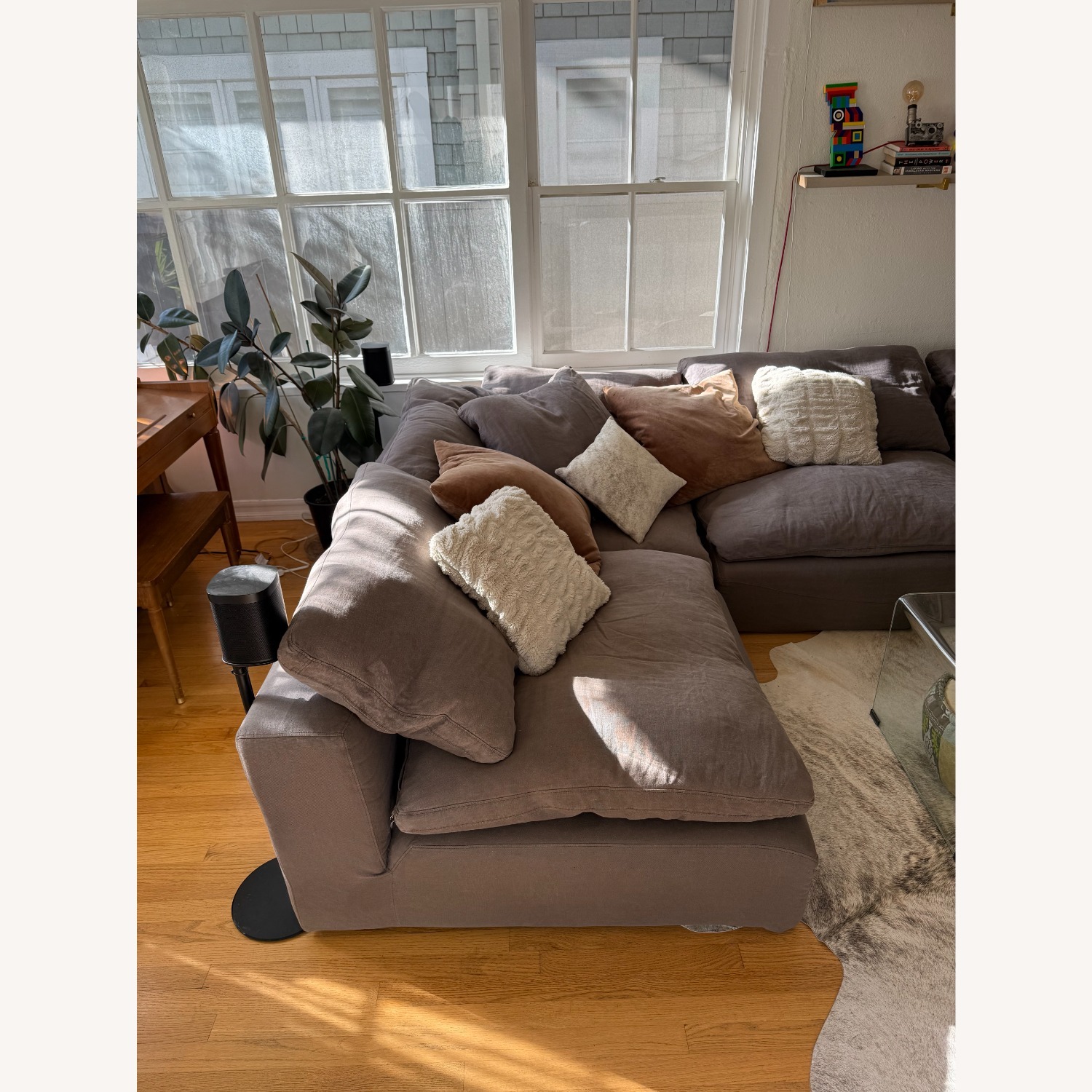 Restoration Hardware 4 Piece Cloud Couch - image-4