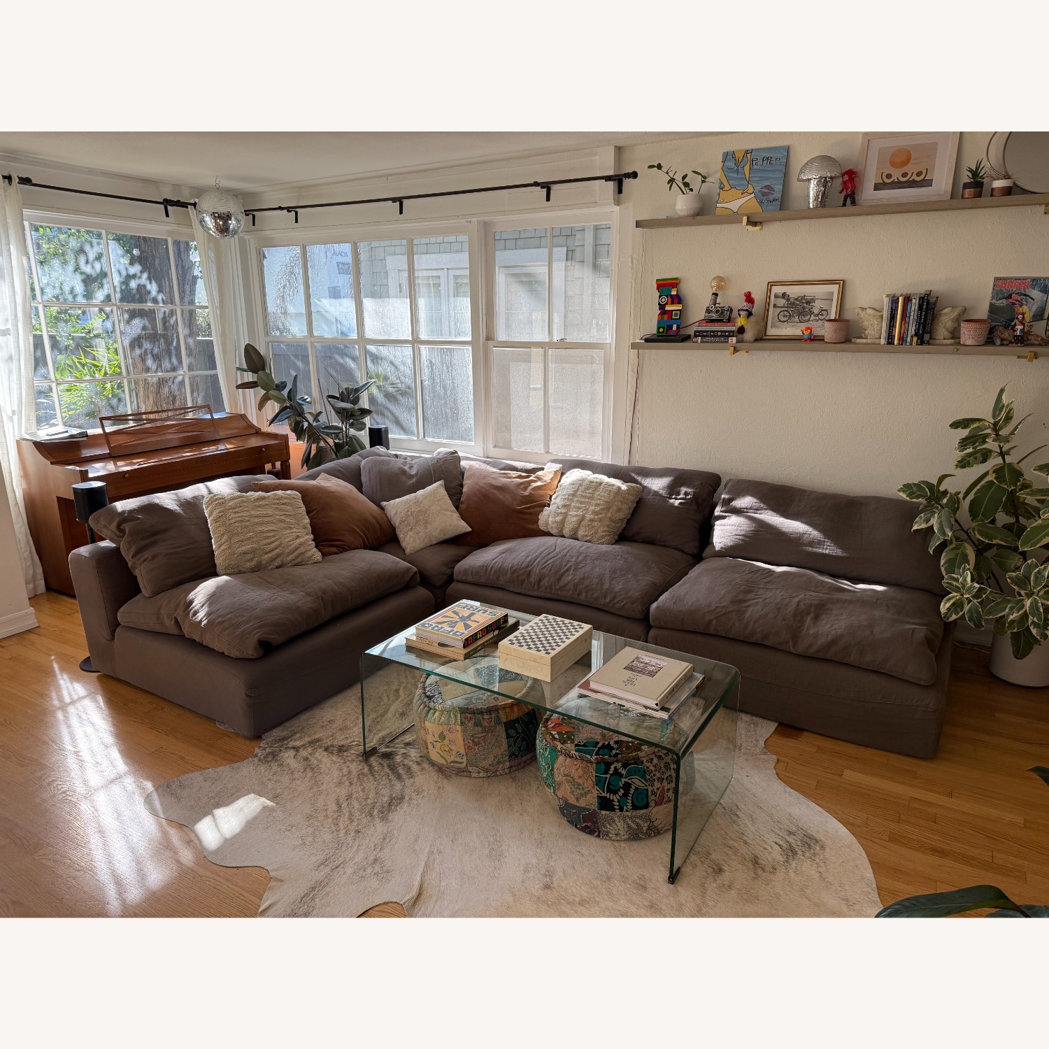 Restoration Hardware 4 Piece Cloud Couch - image-1