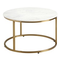 World Market White Marble Coffee Table