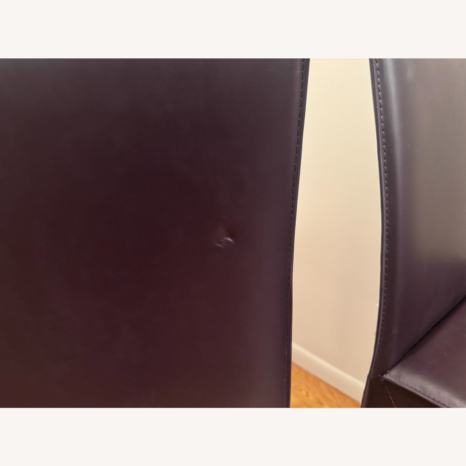 Dark Brown Upholstered Barstools - image-1