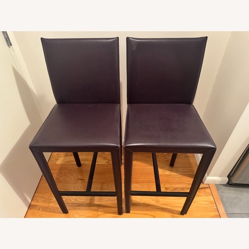 Used Dark Brown Upholstered Barstools for sale on AptDeco