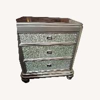 Ashley Furniture Light Gray Wood Nightstands