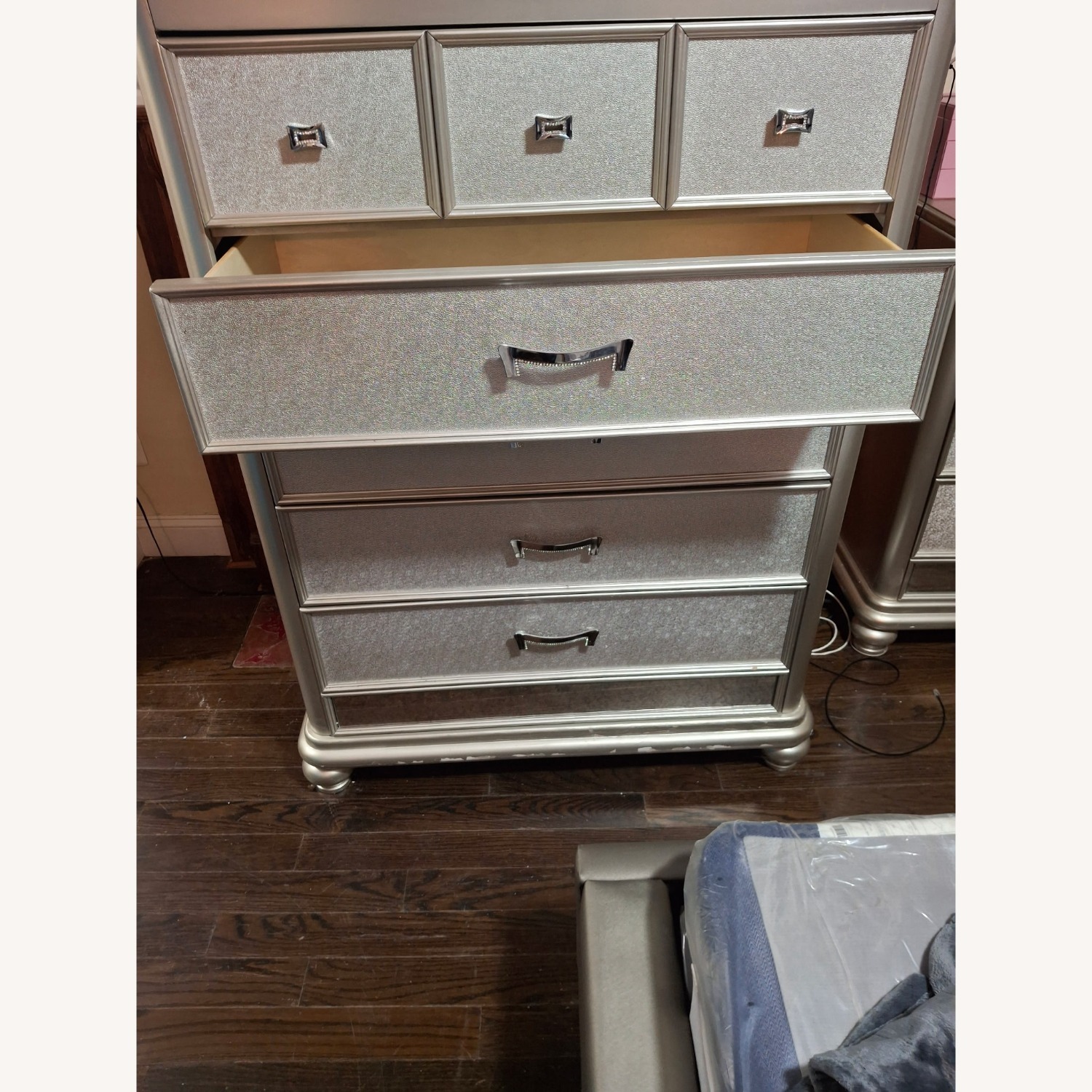 Ashley Furniture Light Gray Wood Nightstands - image-1