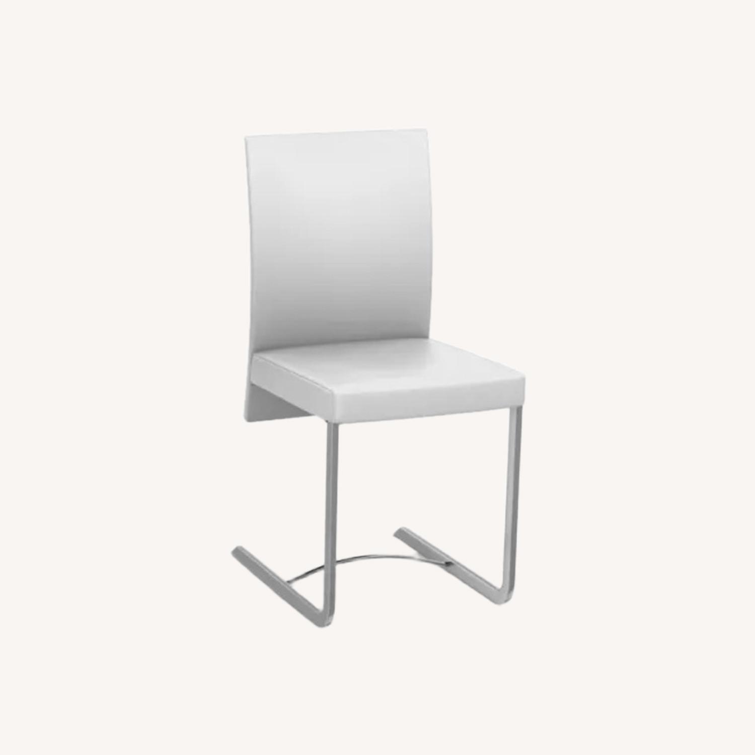 Roche Bobois Amplitude White Dining Chairs - image-0