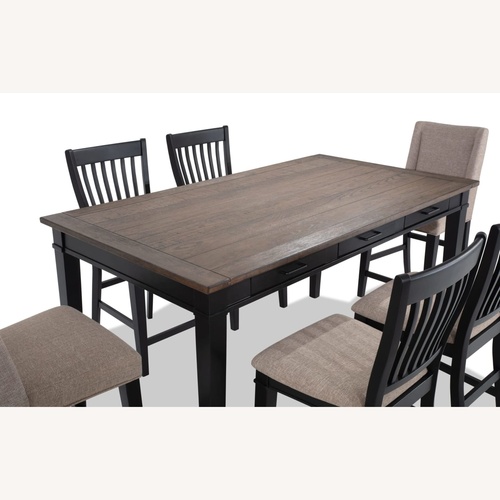 Used Bob's Discount Furniture Dark Brown Dining Table for sale on AptDeco