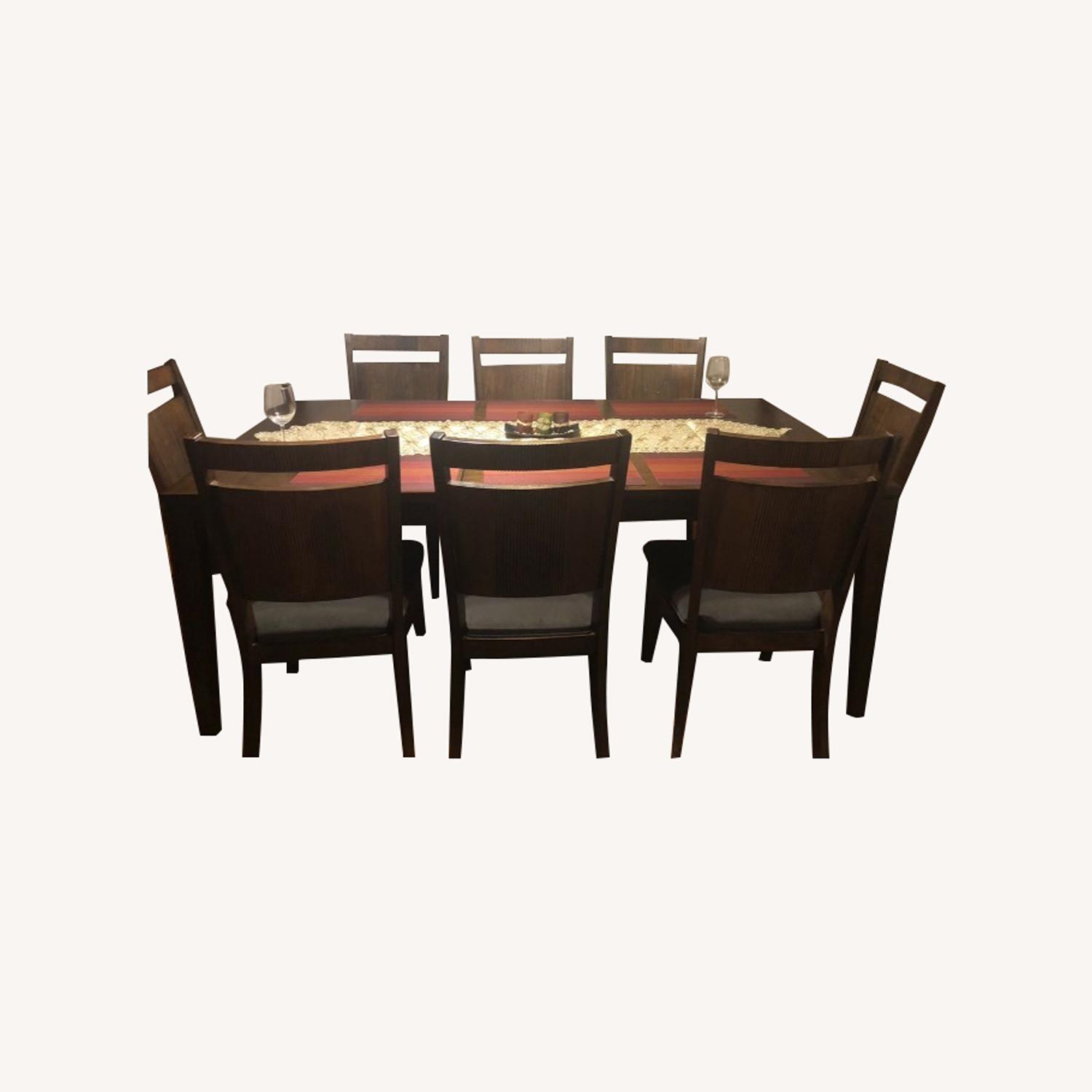 Bob's Discount Furniture Dark Brown Dining Table - image-0
