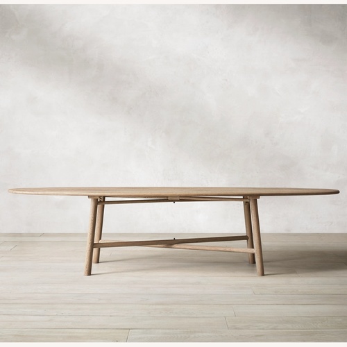 Used Restoration Hardware Light Brown Dining Table for sale on AptDeco