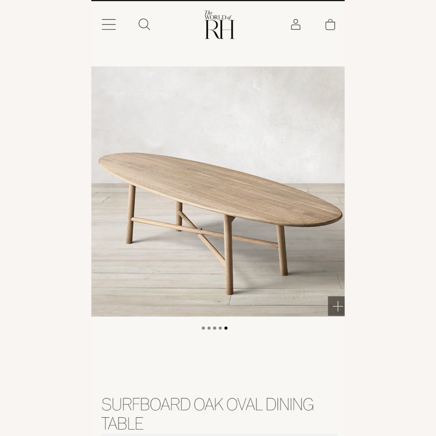 Restoration Hardware Light Brown Dining Table - image-4