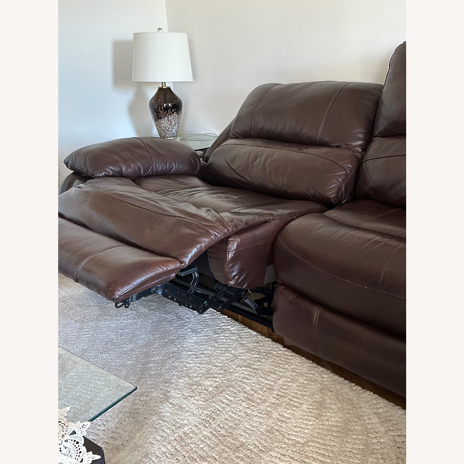 Genuine Leather 3 Piece  Chaise Sectional  - image-5