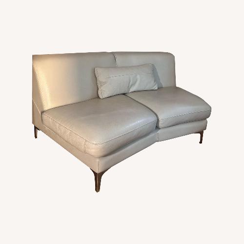Used Genuine Leather Loveseat  for sale on AptDeco