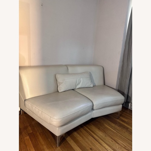 Used Genuine Leather Loveseat  for sale on AptDeco