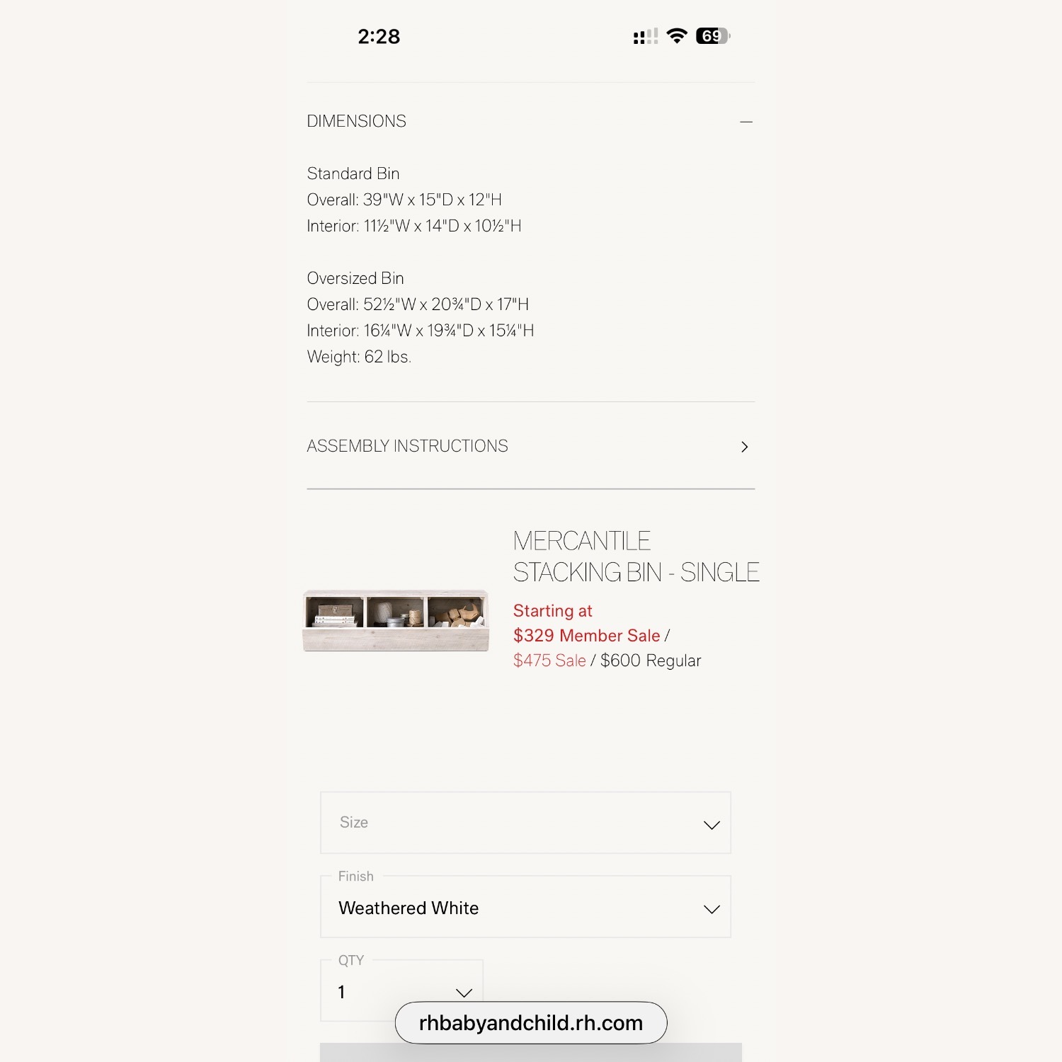 Restoration Hardware Mercantile Storage - image-4