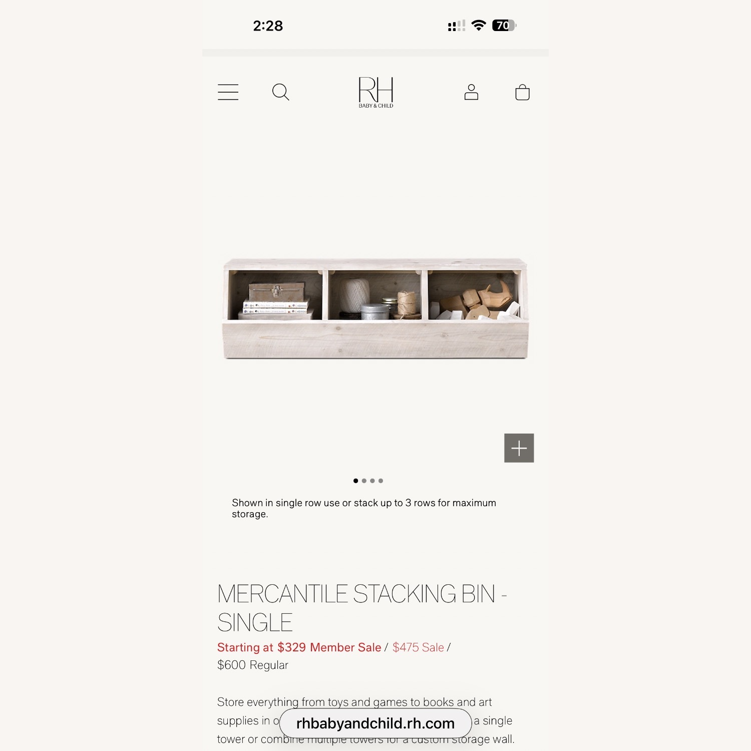 Restoration Hardware Mercantile Storage - image-2