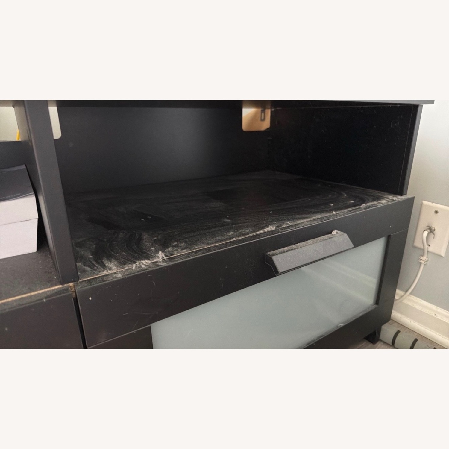 IKEA Black Wood Media Storage - image-5