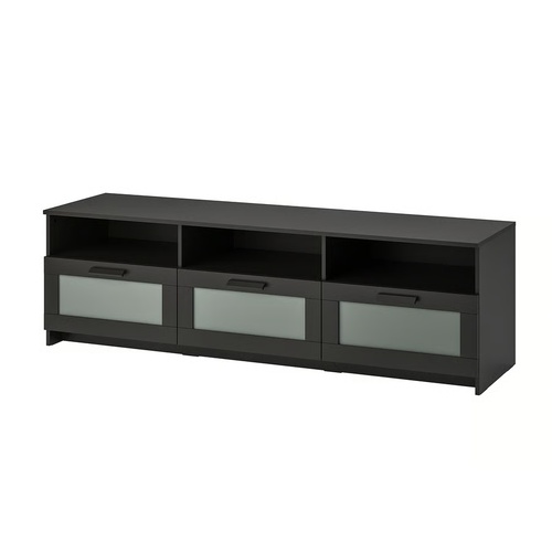 Used IKEA Black Wood Media Storage for sale on AptDeco