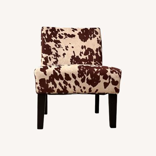 Used  Animal Print Accent Chair - Wide Seat for sale on AptDeco