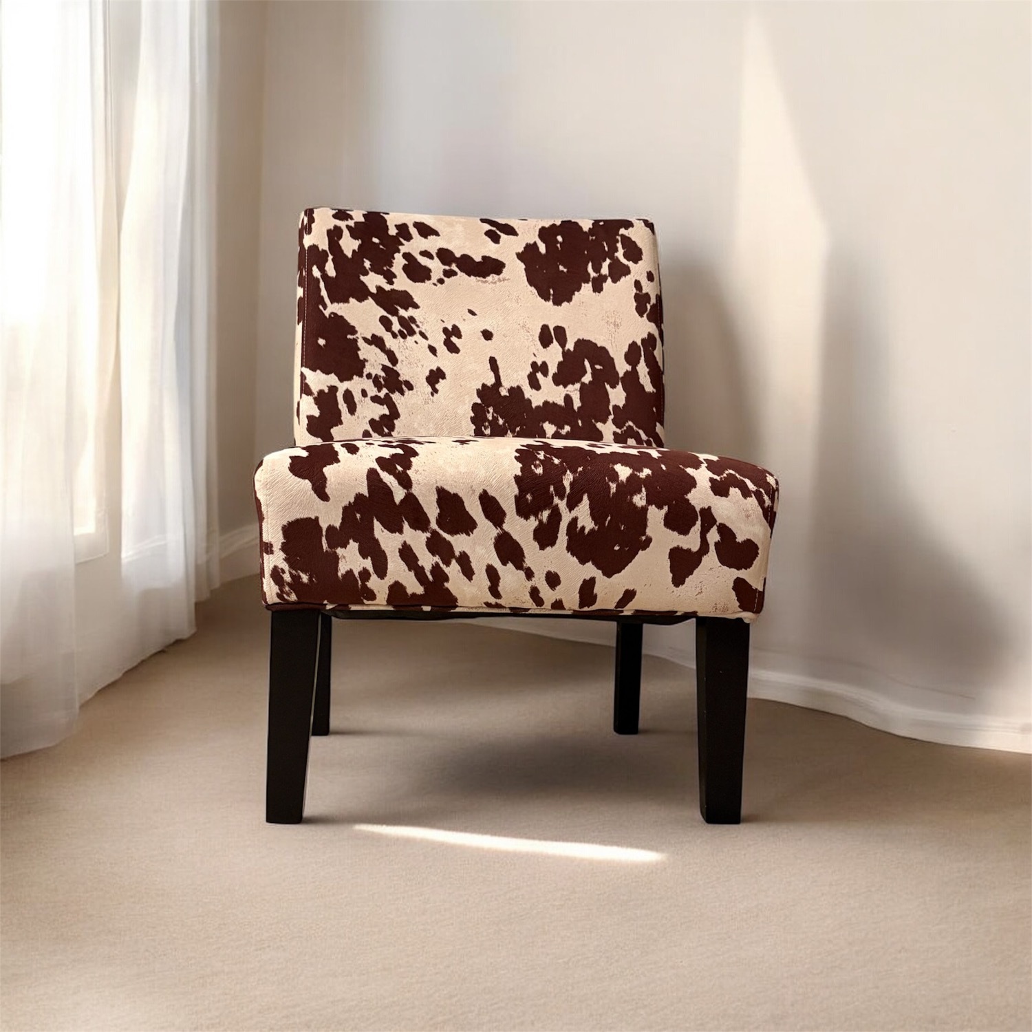  Animal Print Accent Chair - Wide Seat - image-2
