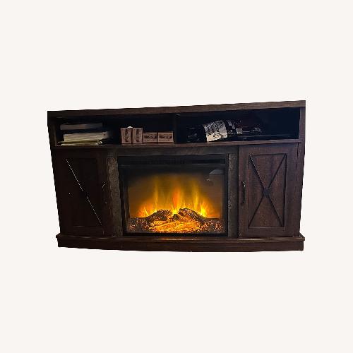 Used Electric Fireplace Dark Media Storage for sale on AptDeco