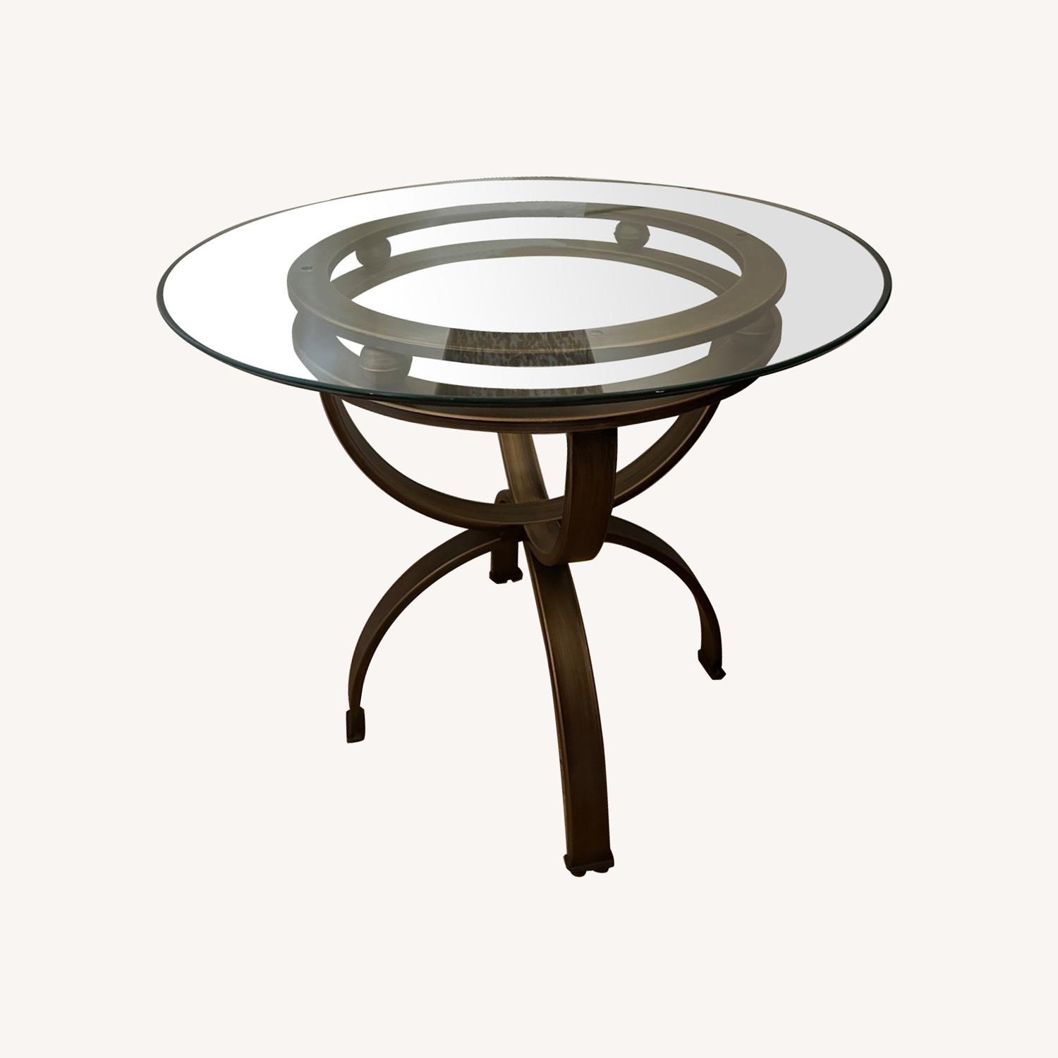 Gold Metal Side Tables - image-0