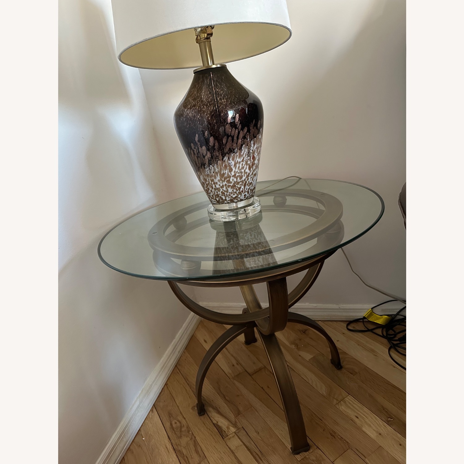 Gold Metal Side Tables - image-2