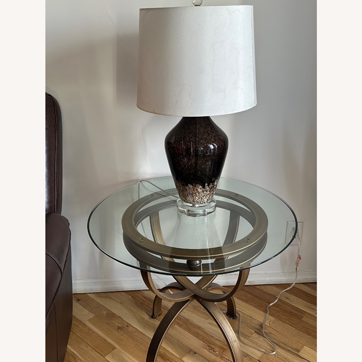 Gold Metal Side Tables - image-3