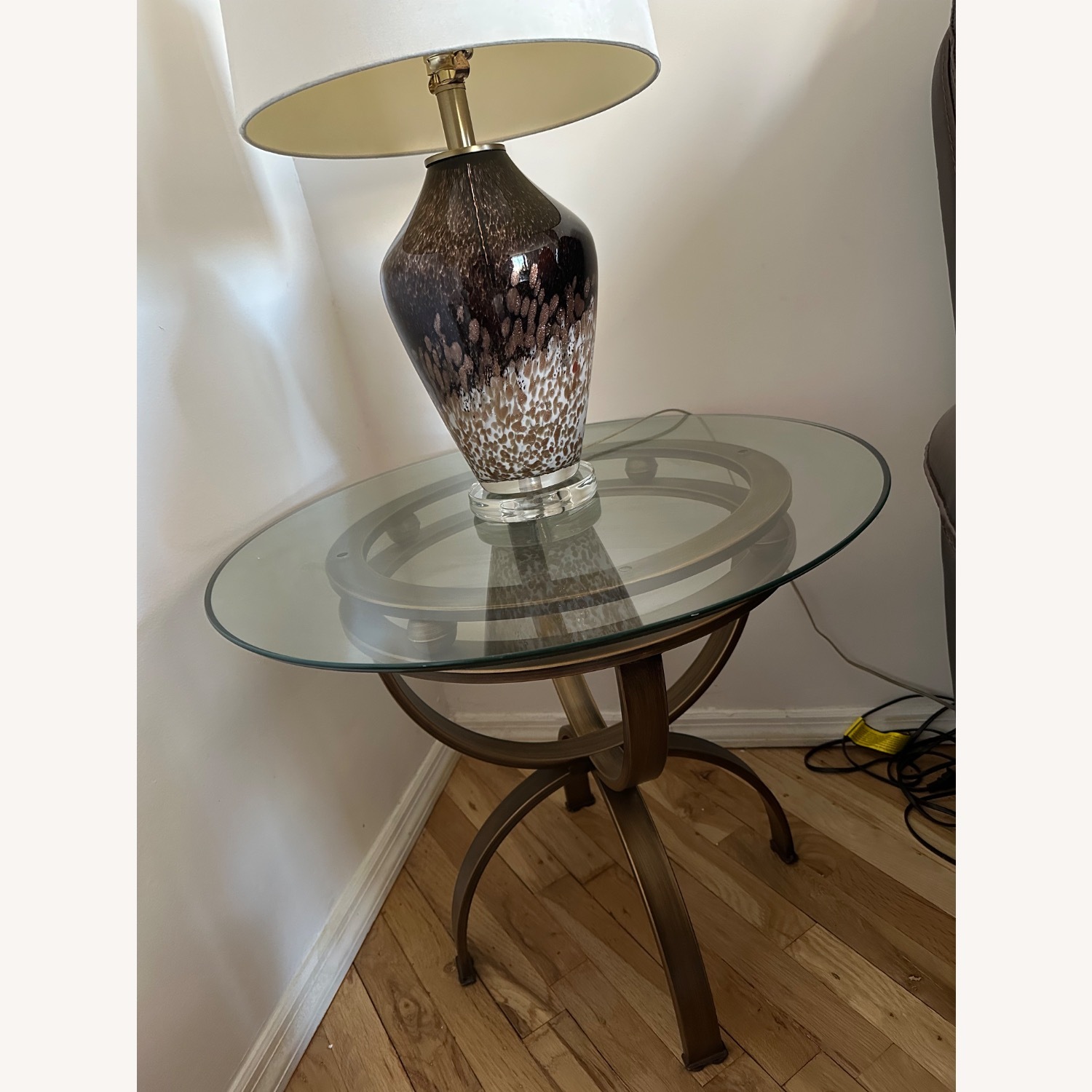 Gold Metal Side Tables - image-1
