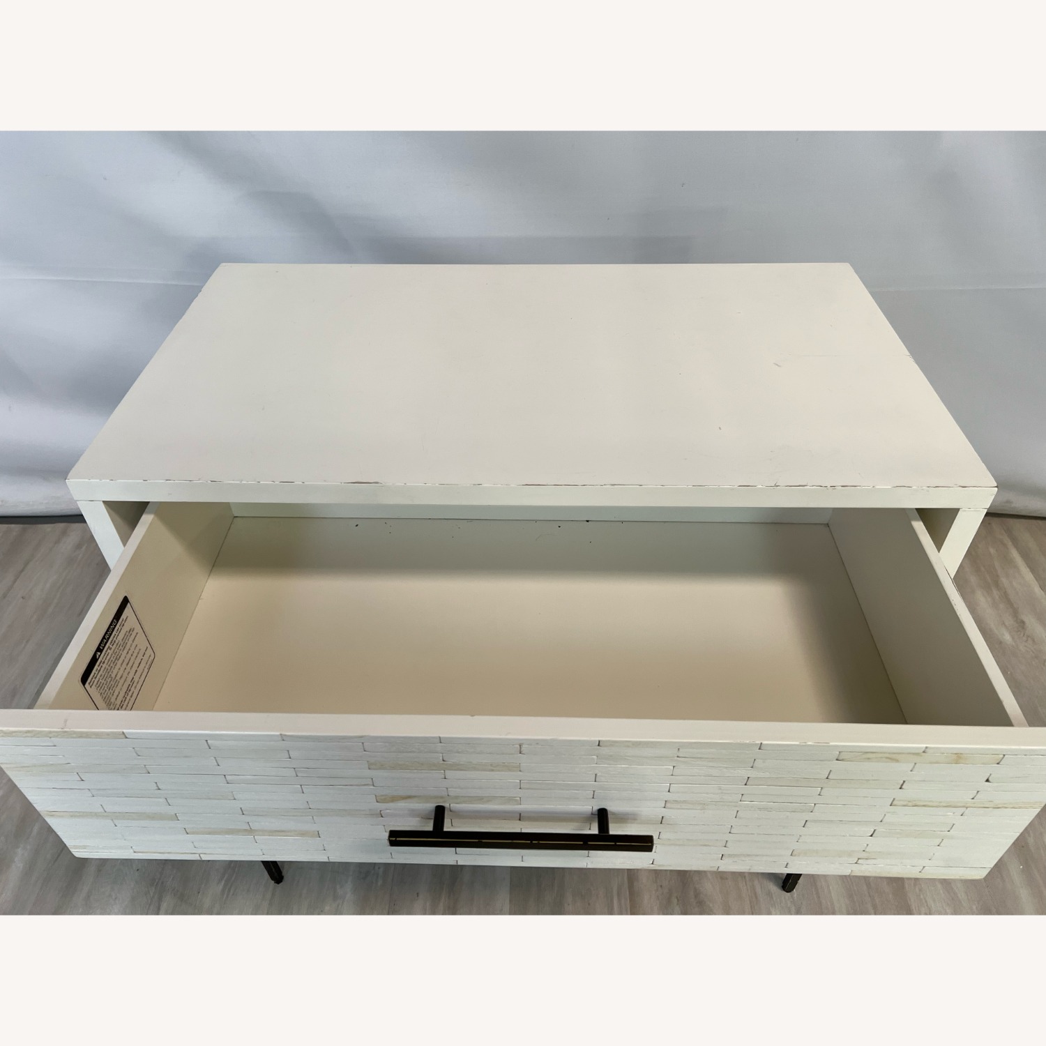 West Elm Wood Tiled 3-Drawer Dresser - image-5