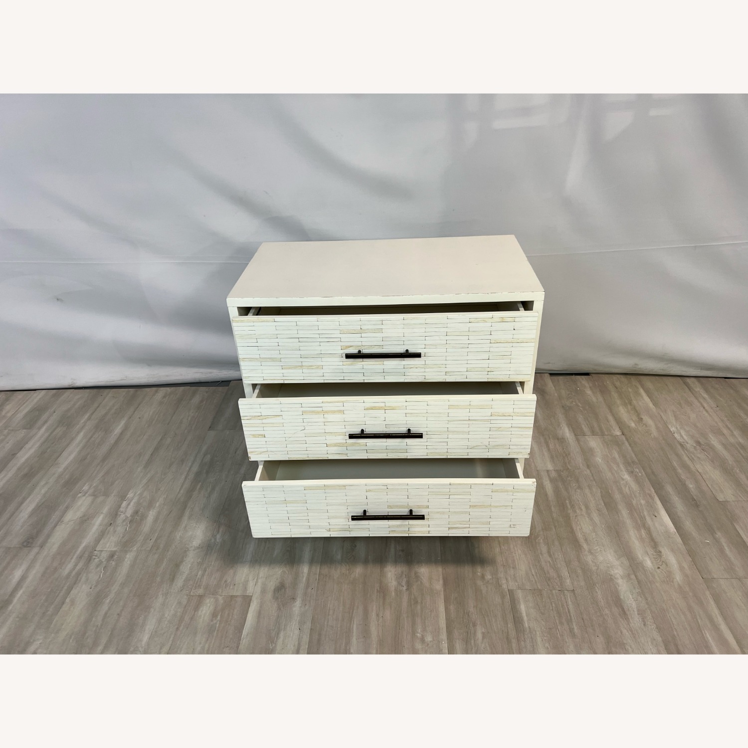 West Elm Wood Tiled 3-Drawer Dresser - image-4