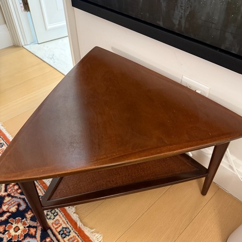 Used Bloomingdale's Dark Brown Wood Coffee Table for sale on AptDeco