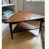 Bloomingdale's Dark Brown Wood Coffee Table