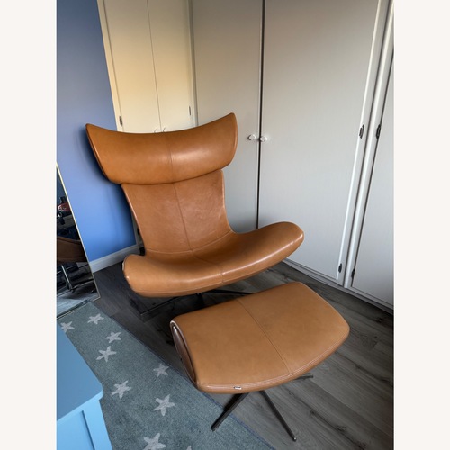 Used BoConcept Imola Light Brown Leather Armchair for sale on AptDeco