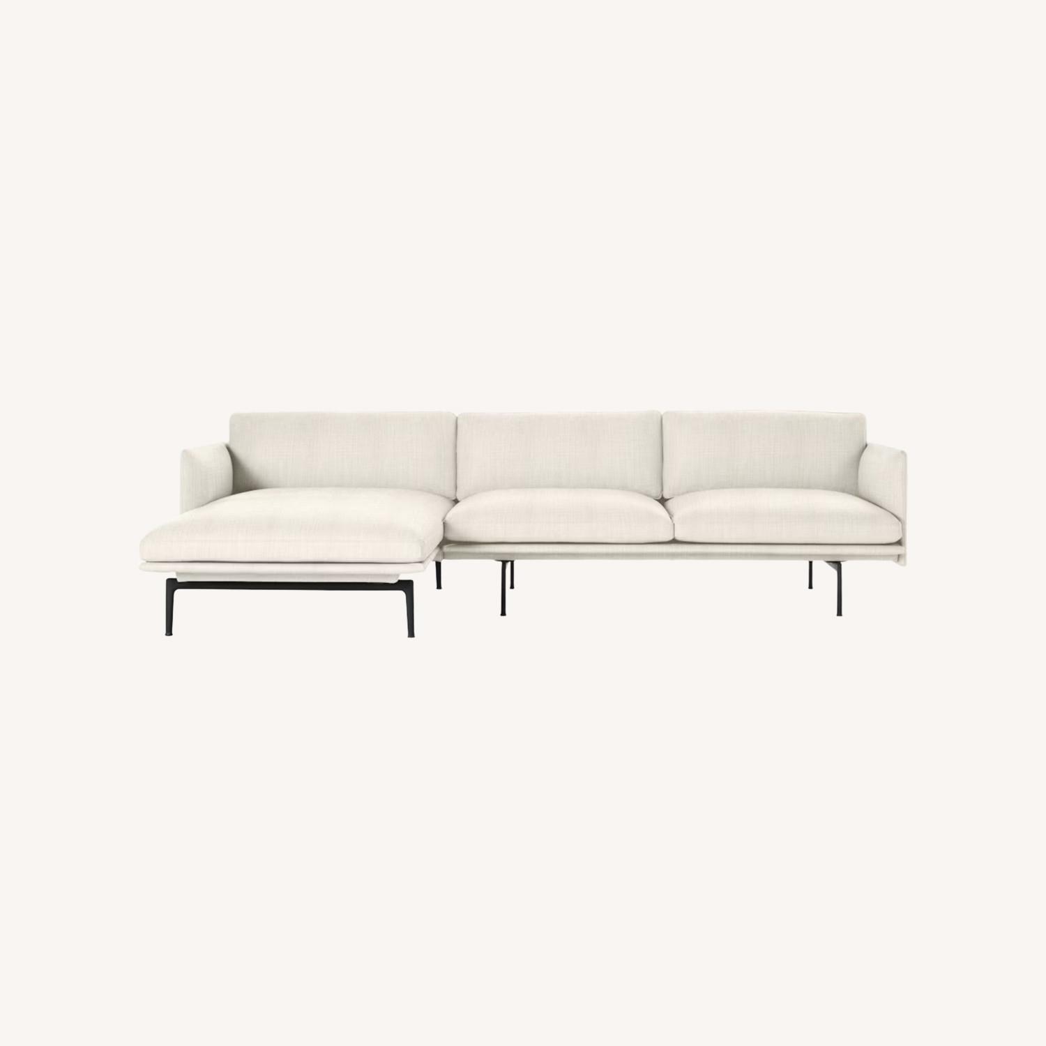 Design Within Reach Outline White 2 Piece Sectional - image-0