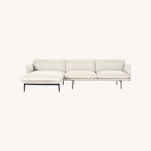 Used Design Within Reach Outline White 2 Piece Sectional for sale on AptDeco