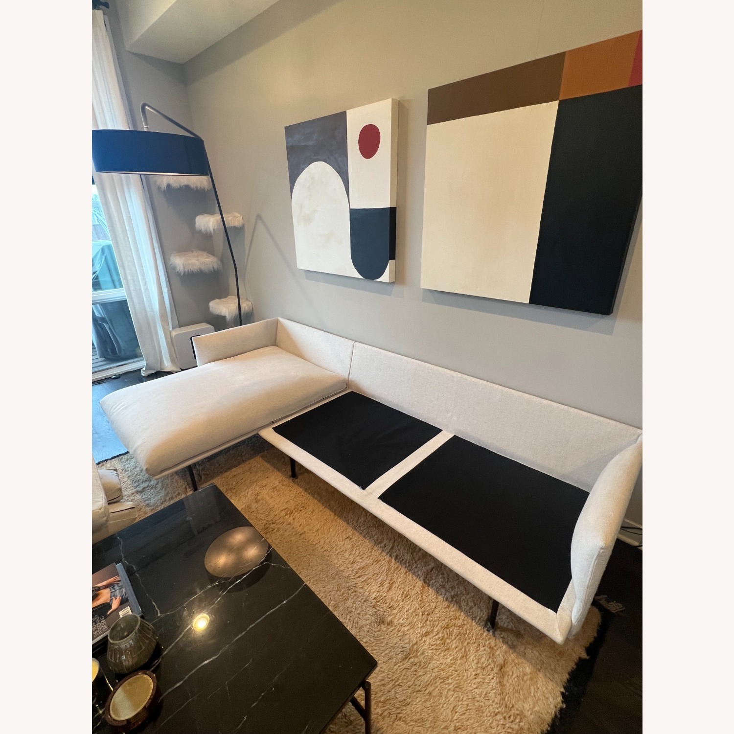 Design Within Reach Outline White 2 Piece Sectional - image-10