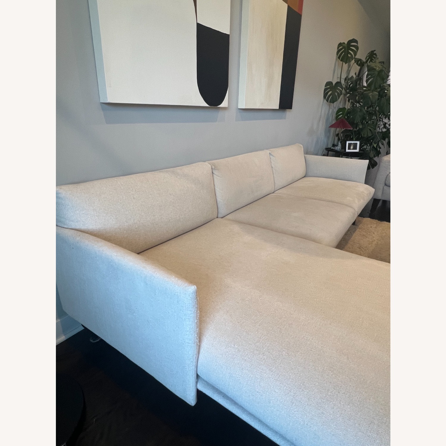 Design Within Reach Outline White 2 Piece Sectional - image-9